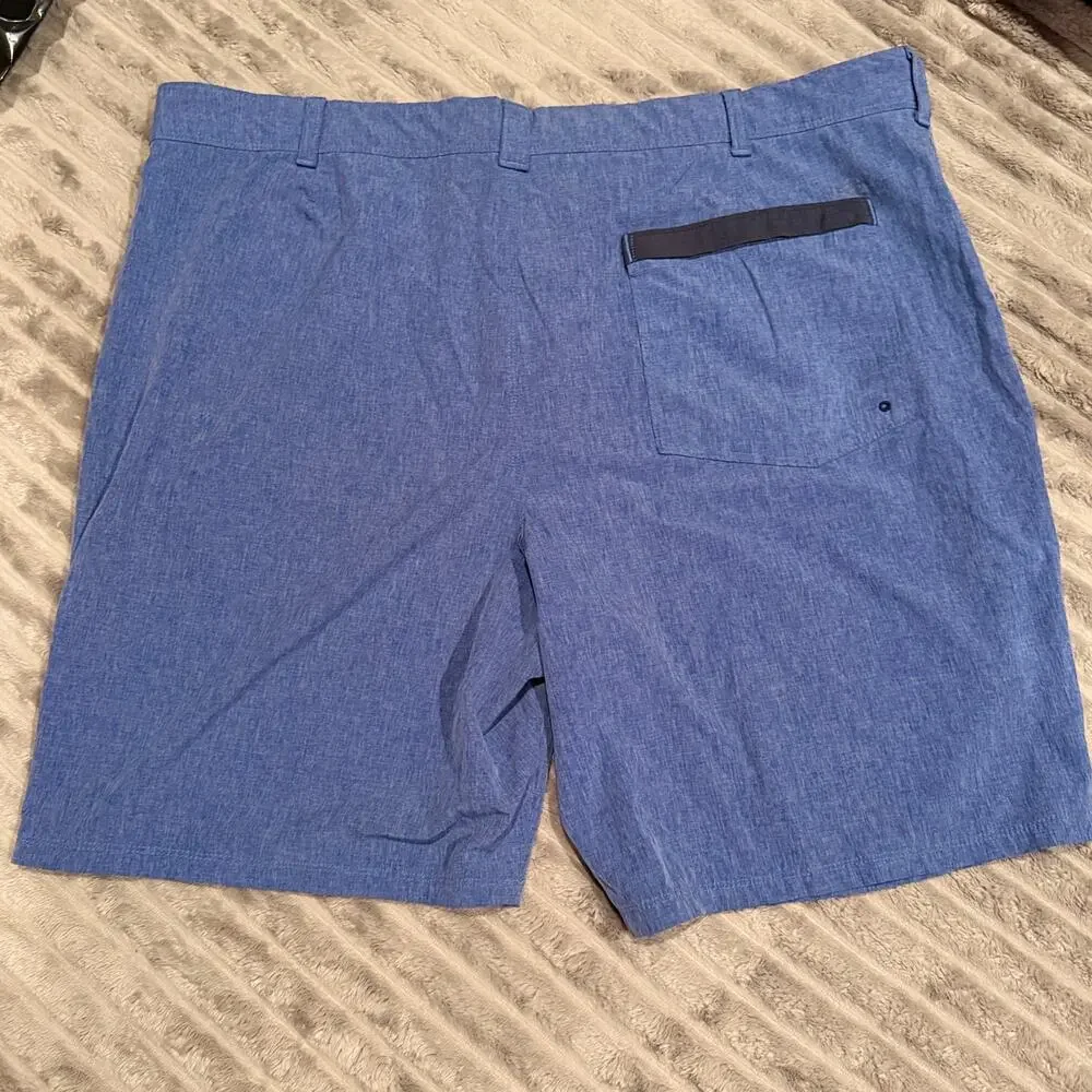 IZOD Saltwater Stretch Men's Shorts Size 42 Blue‎ Heathered 9.5